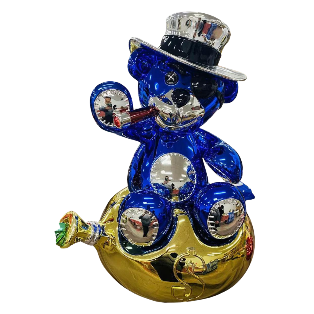 Blue Cohiba bear sculpture art collection Pop Art Masterpiece Studio Pepito