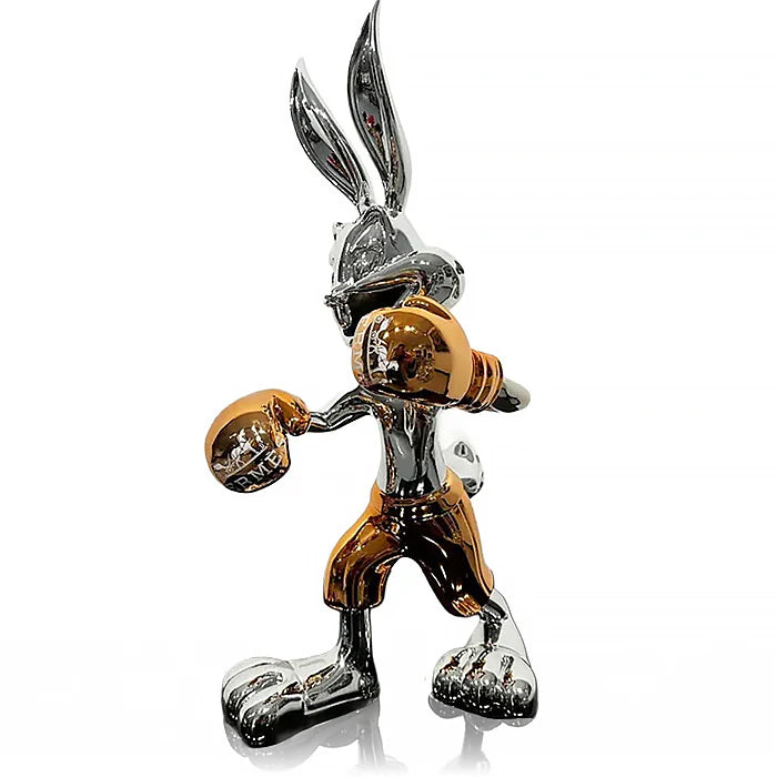 Silver Electroplated Bugs Bunny Statue – Studio Pepito Home Decor