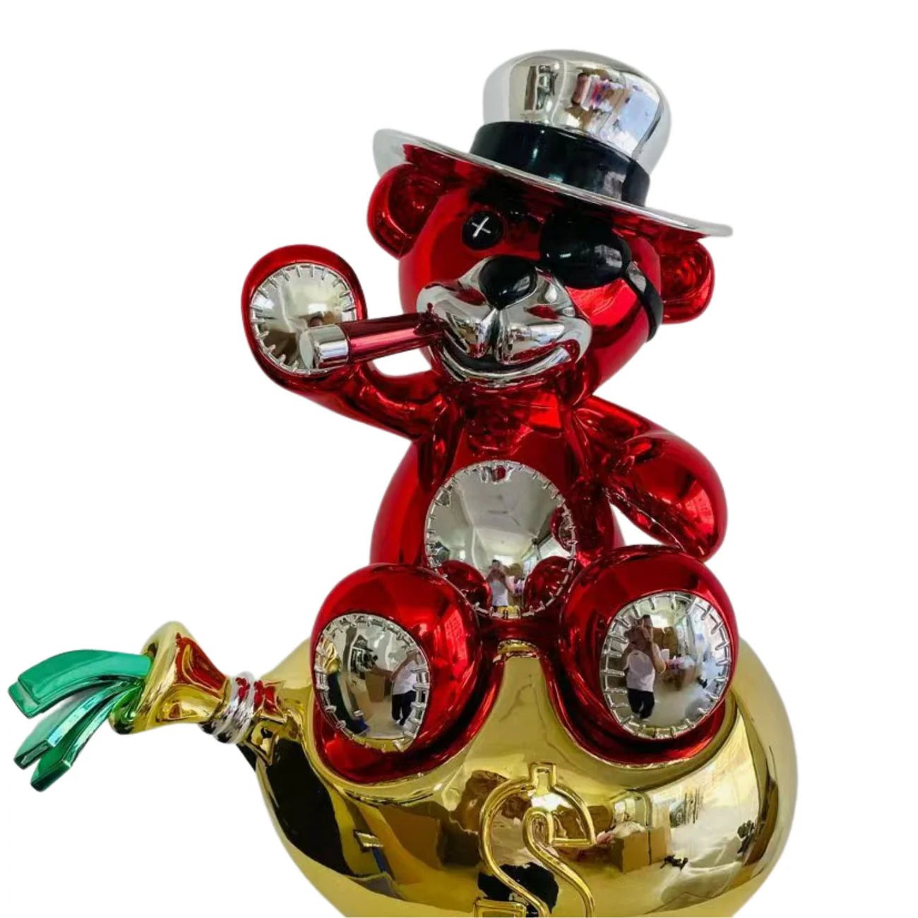 Red Cohiba bear sculpture art collection Pop Art Masterpiece Studio Pepito