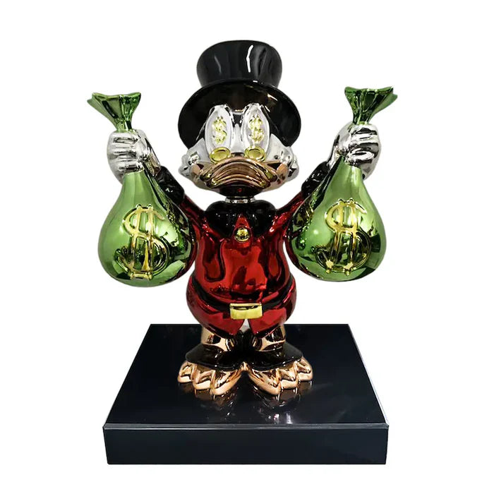 Scrooge With Money Bags